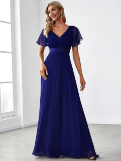 Spoločenské šaty s voľným rukávom model 9890 - 46