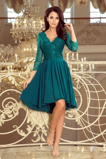 Zelené čipkované šaty model 210 - 38
